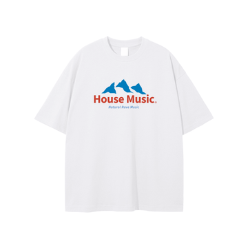 Blurr Eyewear Natural House Music Evian Logo Unisex T-Shirt, Front view